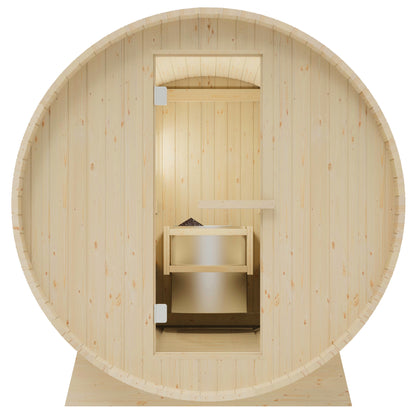 4-Person Outdoor Barrel Traditional Steam Sauna