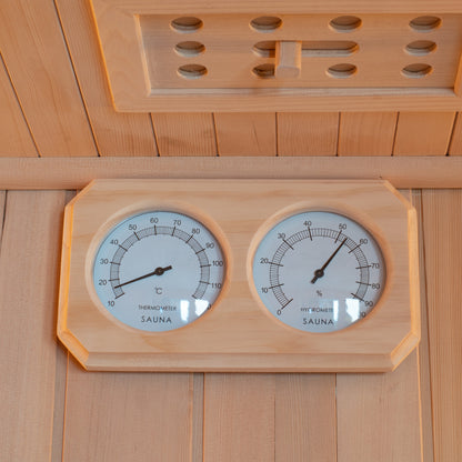4-Person Outdoor Barrel Traditional Steam Sauna