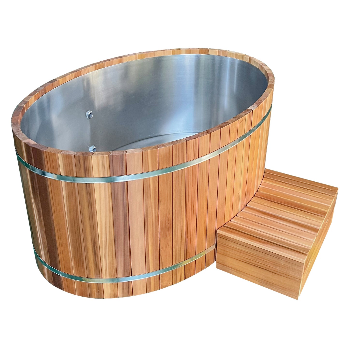 Cold Plunge Ice Bathtub with Stainless Steel Liner & Filtration System