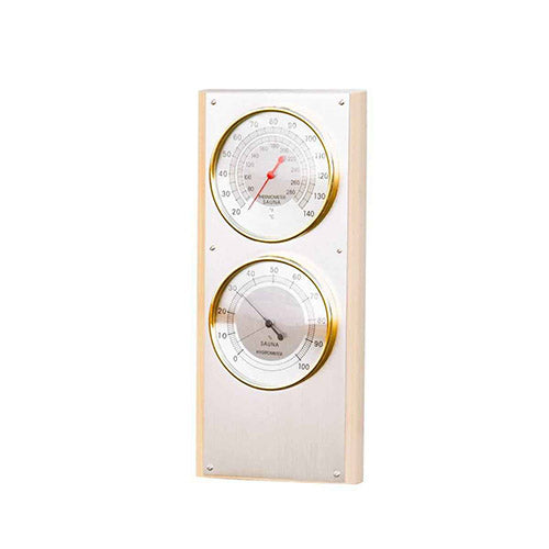 Wooden 2 Dial Thermometer-Hygrometer